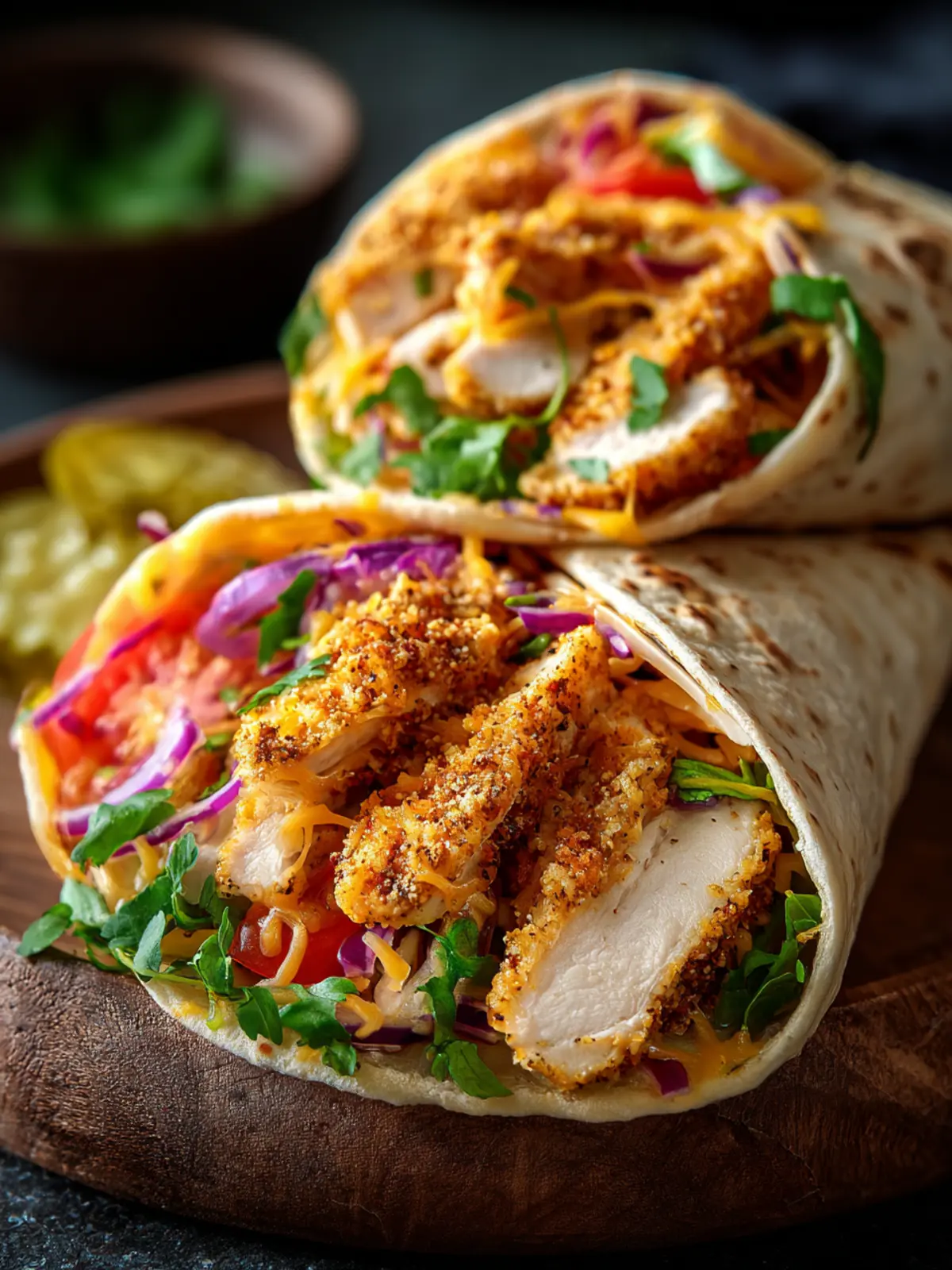 Cheesy Garlic Chicken Wraps You'll Crave Every Week 6 Cheesy Garlic Chicken Wraps Second Image ky0amd