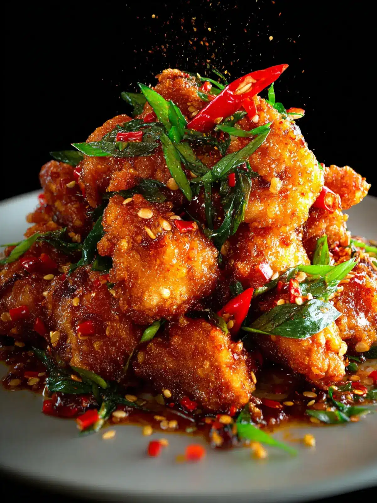 Dragon Chicken Delight: Irresistibly Spicy and Savory! 7 Dragon Chicken Third Image zolyys