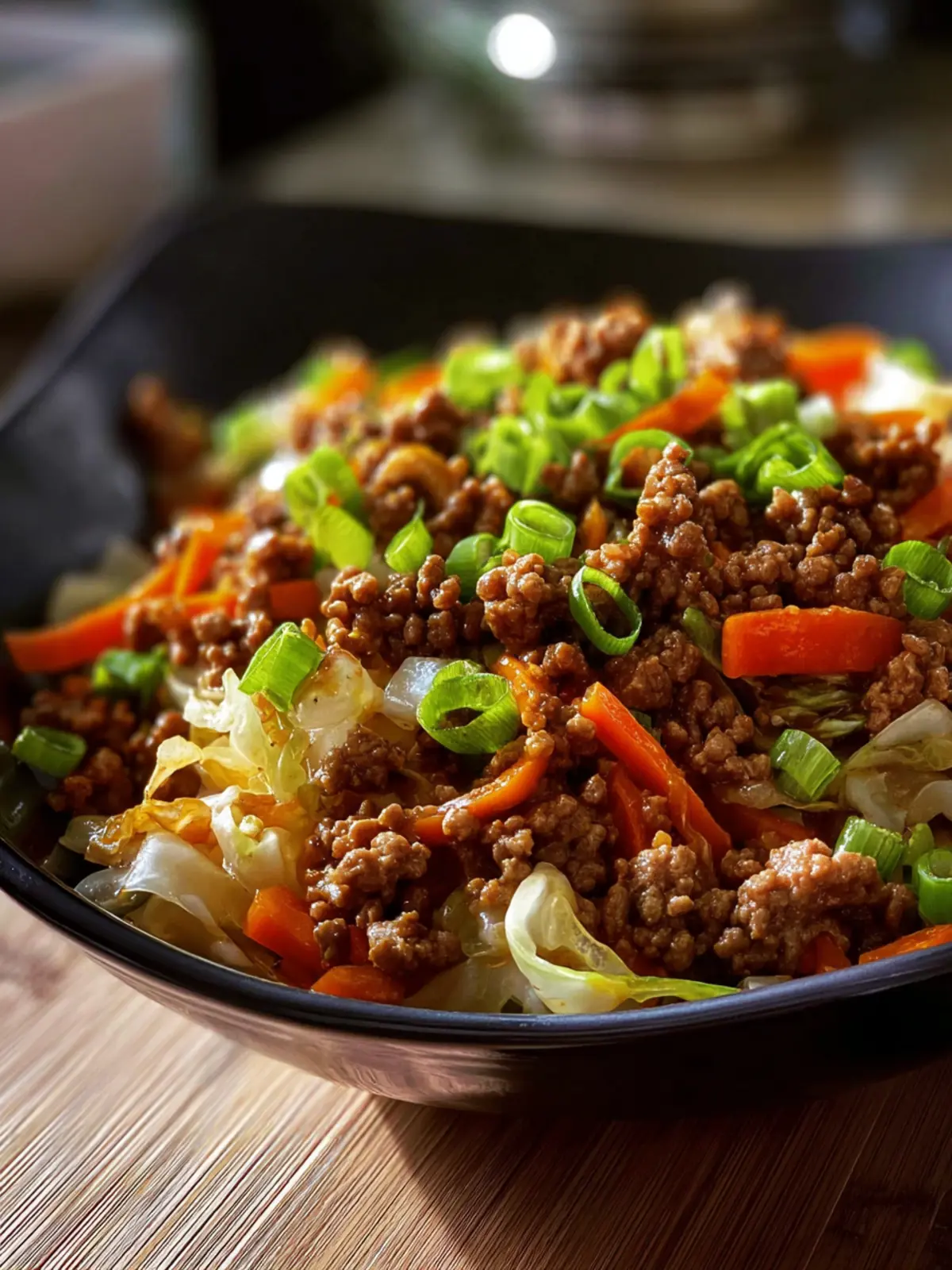 Low Carb Mongolian Ground Beef: Irresistibly Savory Cabbage Dish 6