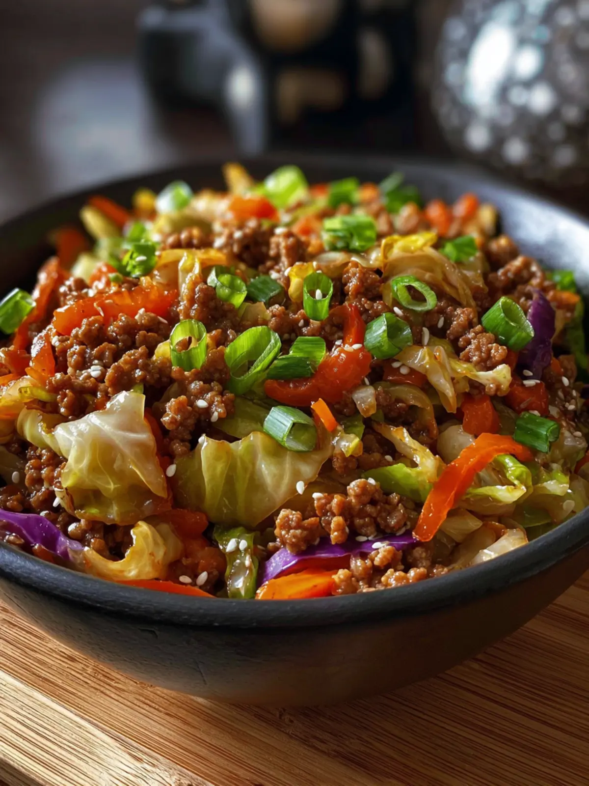Low Carb Mongolian Ground Beef: Irresistibly Savory Cabbage Dish 7 Low Carb Mongolian Ground Beef Cabbage Third Image ytkirn