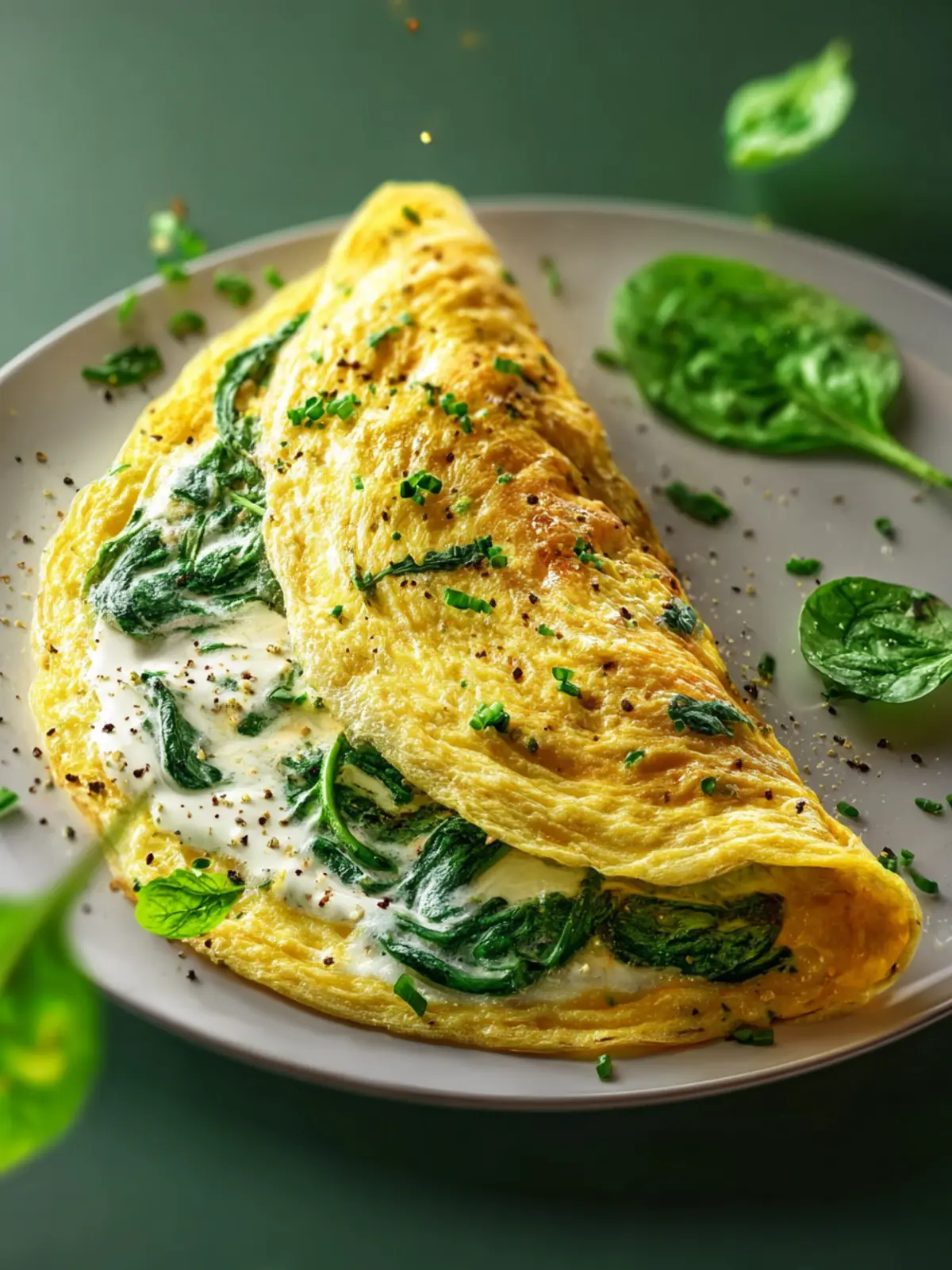 Spinach Cheese Omelette: The Easy, Cheesy Breakfast You'll Love 6 Spinach Cheese Omelette Second Image ubsaay
