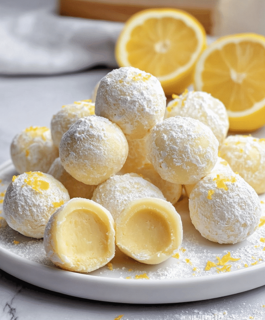 4-Ingredient Lemon Truffles