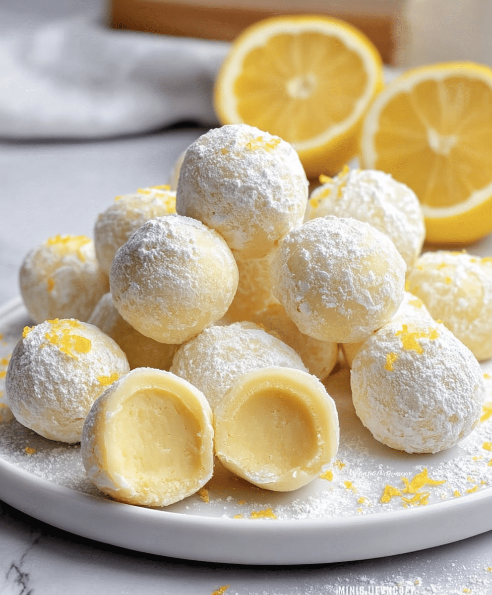 4-Ingredient Lemon Truffles
