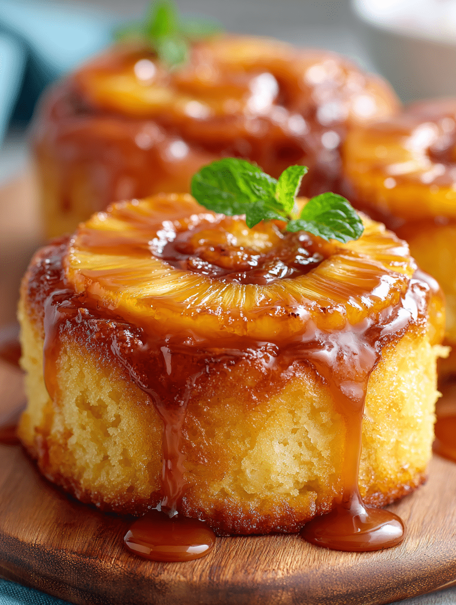 Caramelized Pineapple Upside-Down Rolls