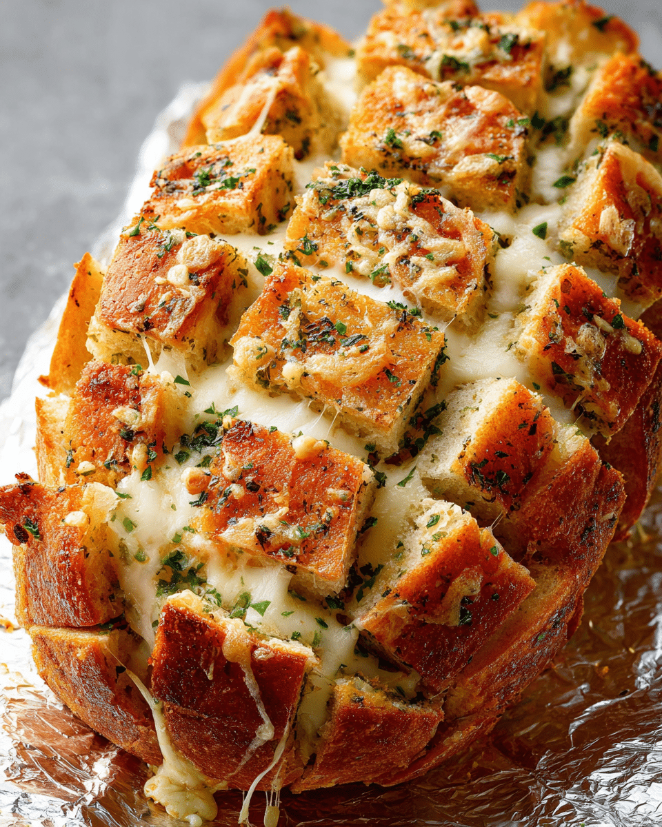 Cheesy Pull-Apart Garlic Bread