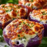 Cheesy Stuffed Bell Peppers (Golden Baked Tops) are a must-try! 3 Cheesy Stuffed Bell Peppers (Golden Baked Tops)