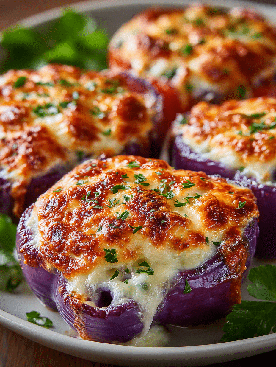 Cheesy Stuffed Bell Peppers (Golden Baked Tops)