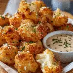 Crispy Parmesan Cauliflower Bites for a Tasty Snack! 3 Crispy Parmesan Cauliflower Bites