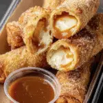Cheesecake Egg Rolls with Caramel Sauce 6 GIVE ME THE FULL RECIPE