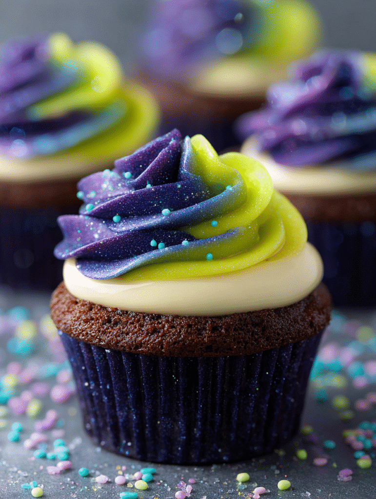 Galaxy Citrus Shock Cupcakes