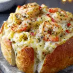 Garlic Shrimp Bread Bowl: Enjoy a Cheesy Delight! 3 Garlic Shrimp Bread Bowl (Cheesy Seafood Pull-Apart)