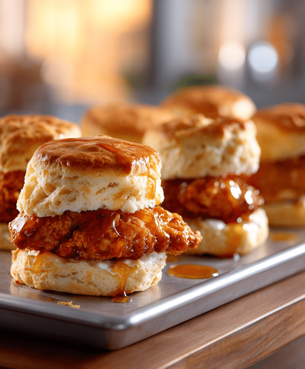 Hot Honey Chicken Biscuits