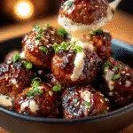 Korean BBQ Meatballs with Spicy Mayo Dip you’ll love! 3 Korean BBQ Meatballs with Spicy Mayo Dip