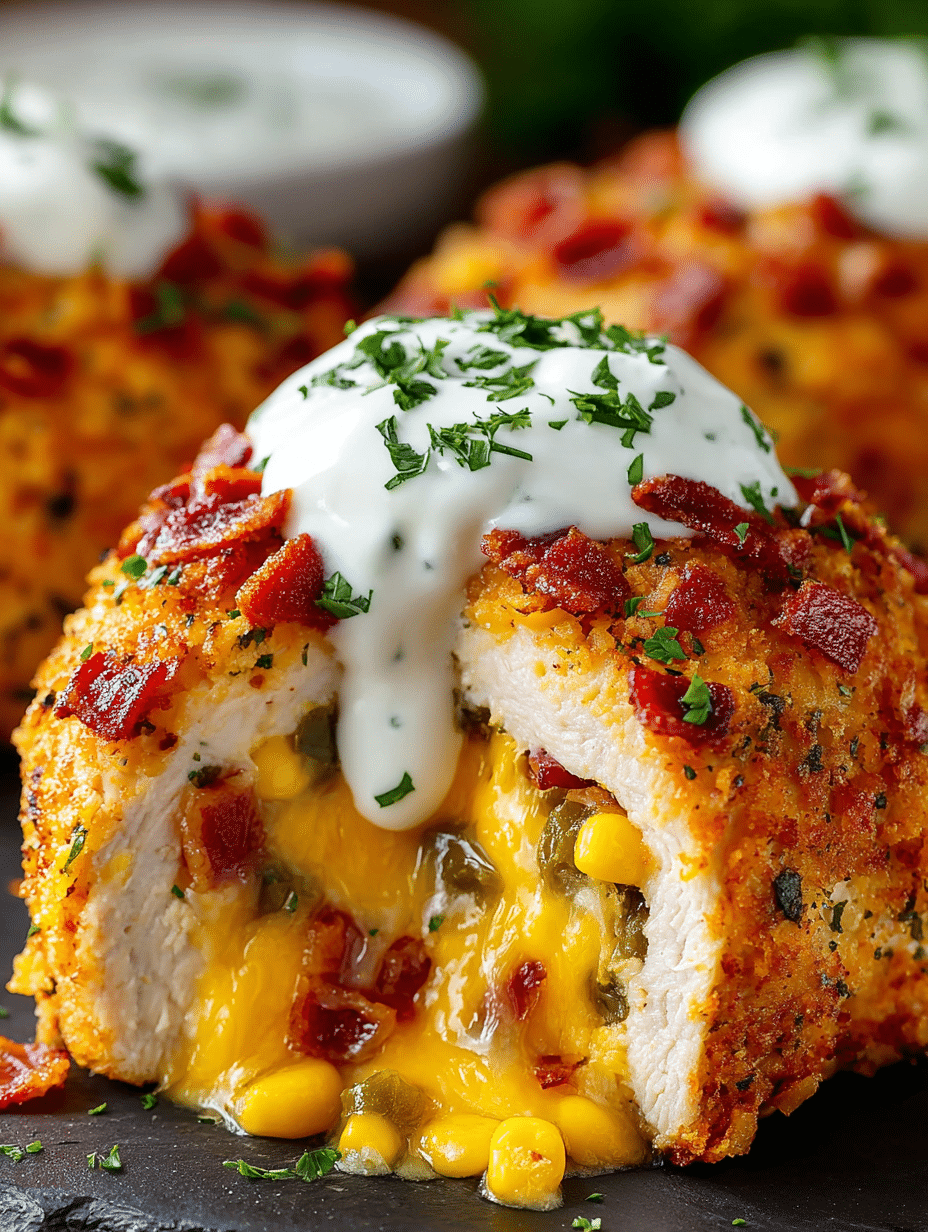 Loaded Nacho-Stuffed Chicken Breasts (Cheesy Crunch Explosion)