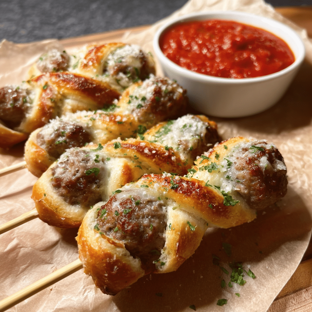Meatball Subs on a Stick