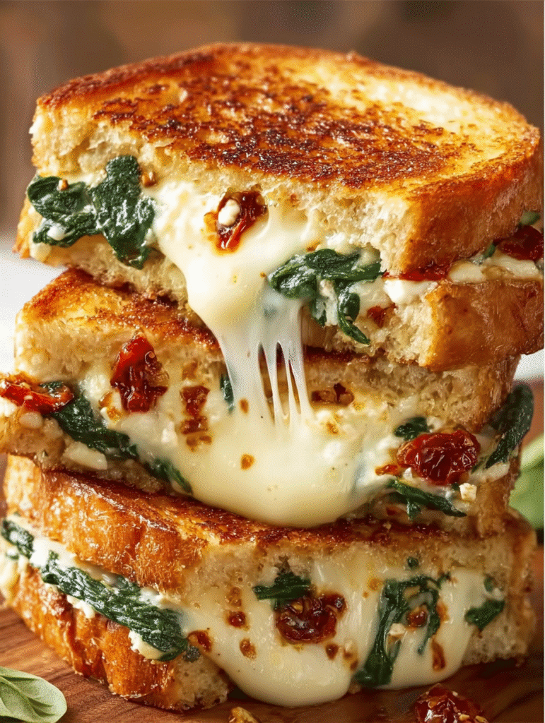 Mediterranean Grilled Cheese Sandwich