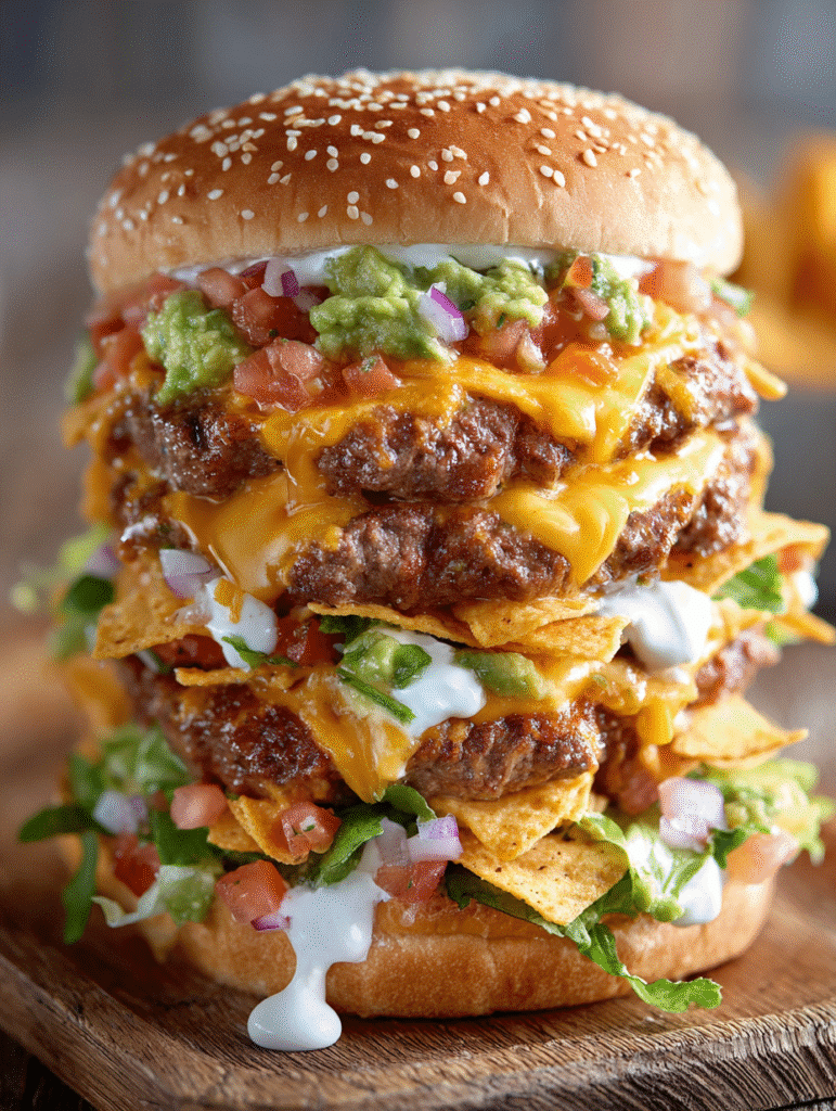 Mega Nacho Burger Pyramid