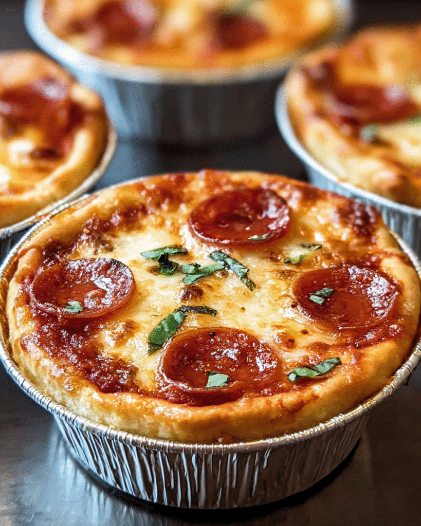 Mini Pizza Pot Pies