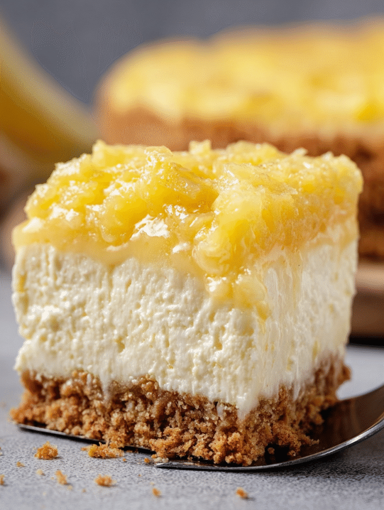 No-Bake Pineapple Cheesecake