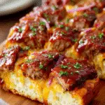 Overloaded BBQ Rib Slab Pizza (Cheddar Crust Edition) 3 Overloaded BBQ Rib Slab Pizza (Cheddar Crust Edition)
