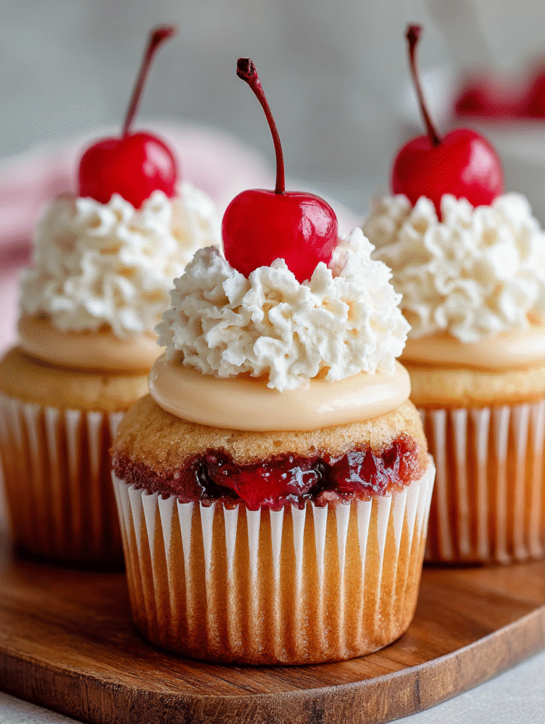 Root Beer Float Cupcakes