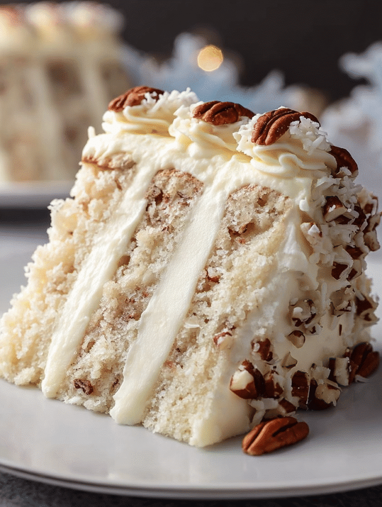 Snowy Bavarian Bliss Cake