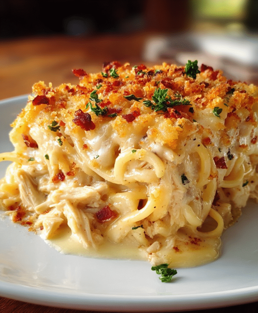 Southern Chicken Spaghetti Bake