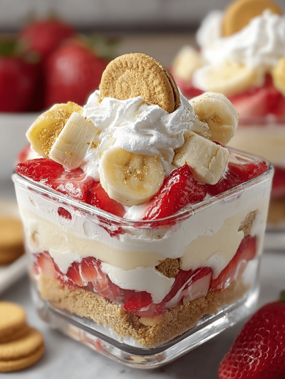 Strawberry Cheesecake Banana Pudding