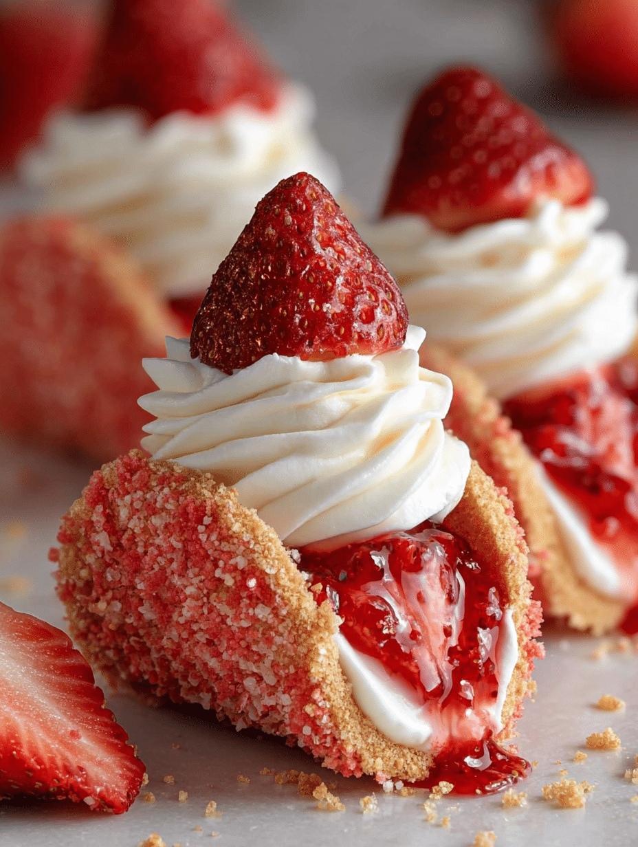 Strawberry Cookie Boats