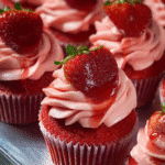 Strawberry Shortcake Drip Cupcakes: A Delightful Treat! 3 Strawberry Shortcake Drip Cupcakes