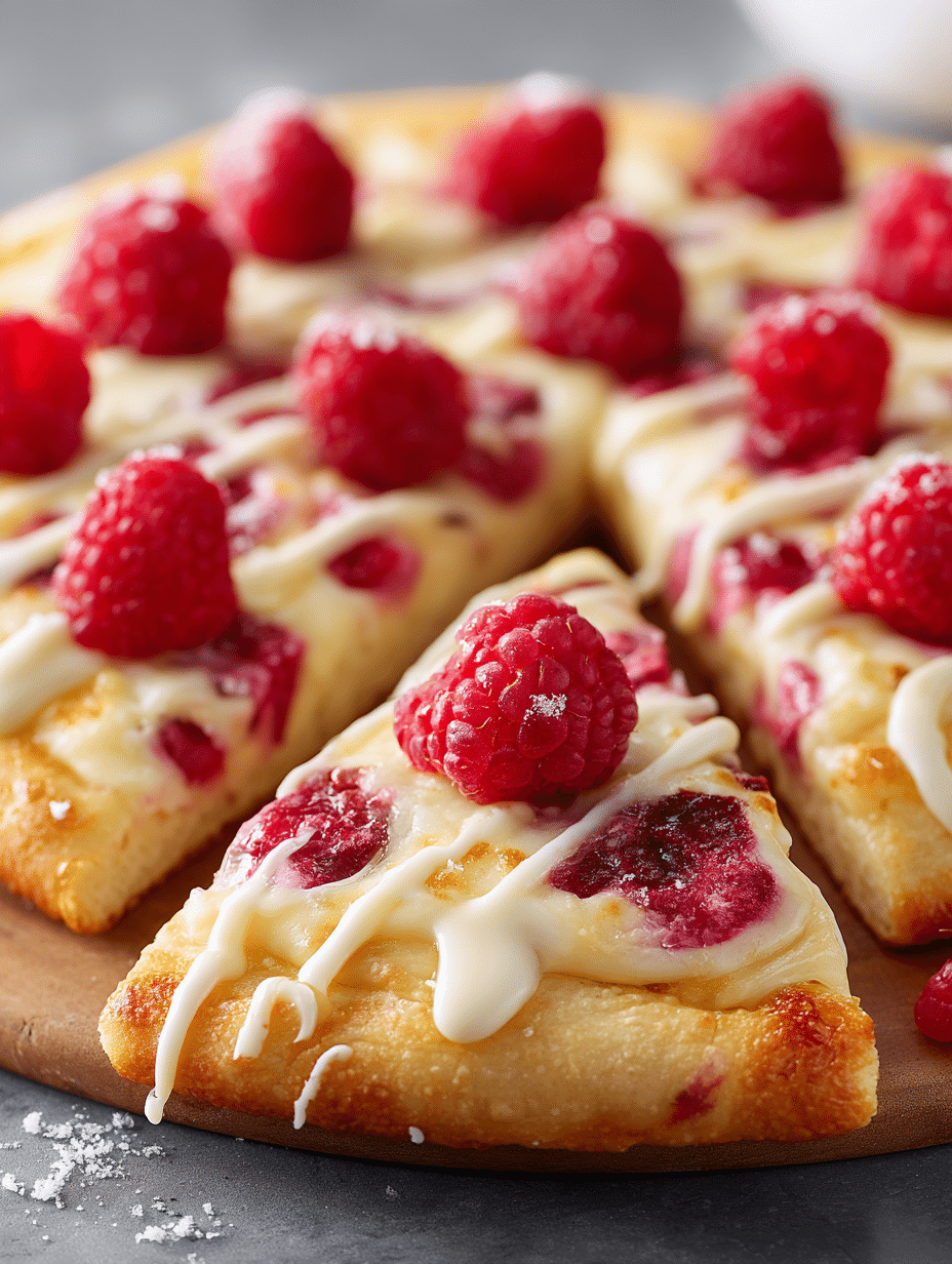 White Chocolate Raspberry Dessert Pizza: A Must-Try! 2 White Chocolate Raspberry Dessert Pizza