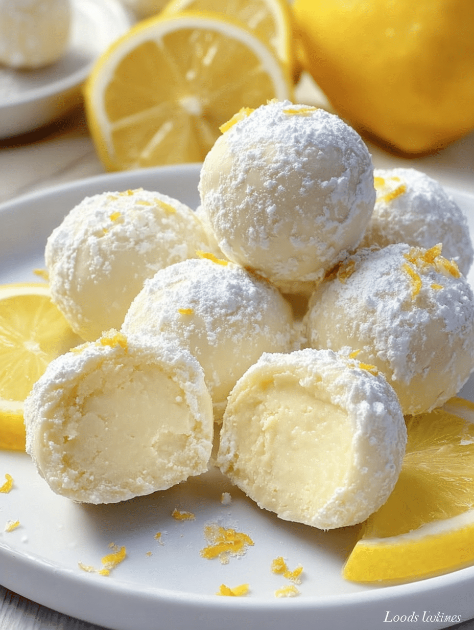 Zesty 4-Ingredient Lemon Truffles