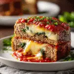 Stuffed Italian Meatloaf 6 u1127111147 sliced stuffed Italian meatloaf on a white plate 1b199386 cc8b 4d89 b14c 962fcf49ede2 2