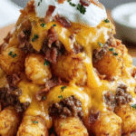 Bacon Cheeseburger Stuffed Tater Tot Cones are a must-try! 6 Bacon Cheeseburger Stuffed Tater Tot Cones