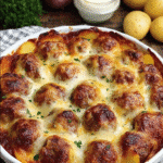Cheesy Meatball & Potato Bake: A Comforting Delight! 3 Cheesy Meatball & Potato Bake