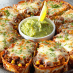Cheesy Mini Taco Bake Ring: Your Game Night Showstopper! 6 Cheesy Mini Taco Bake Ring
