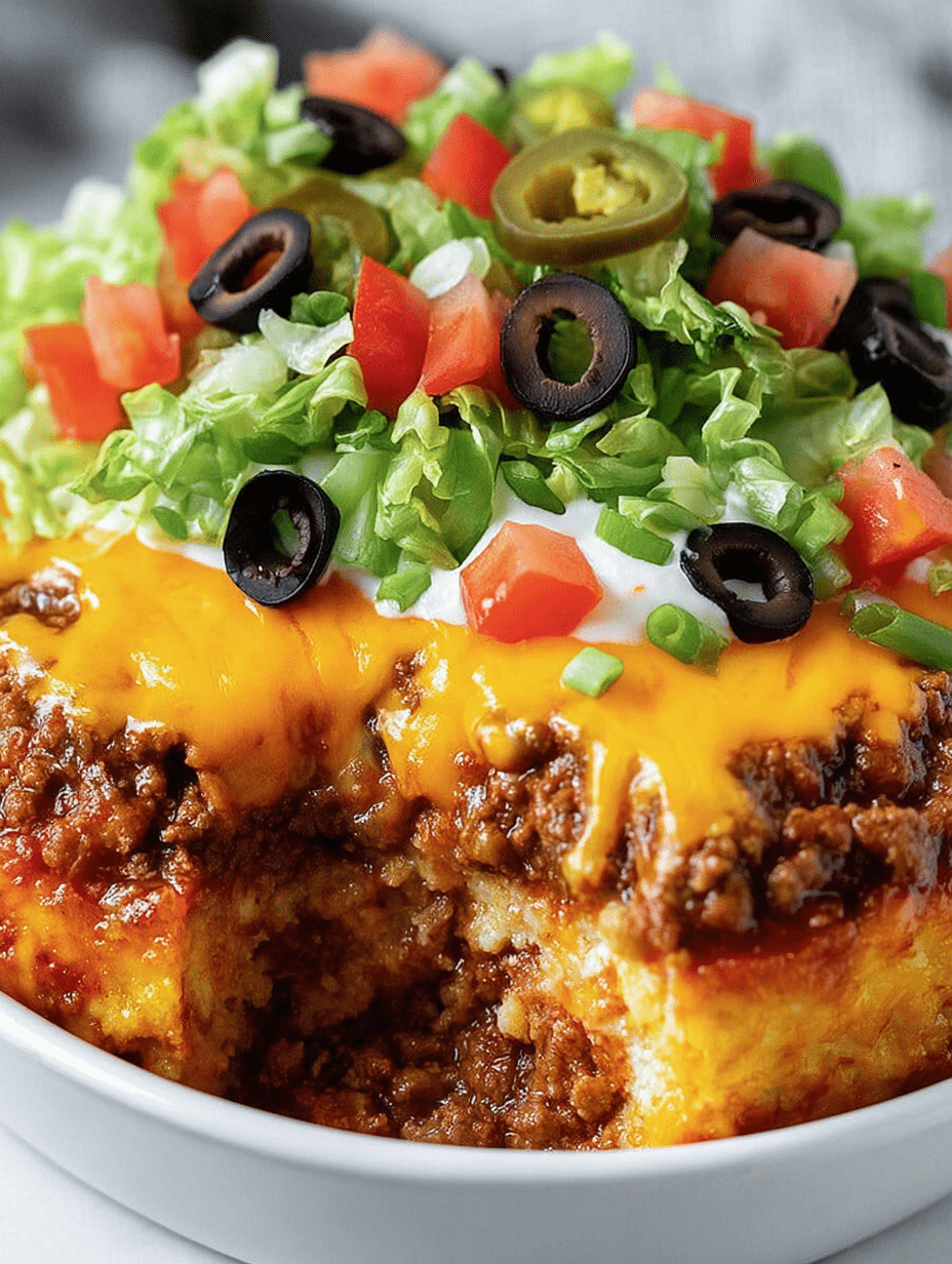 Cheesy Taco Casserole Supreme