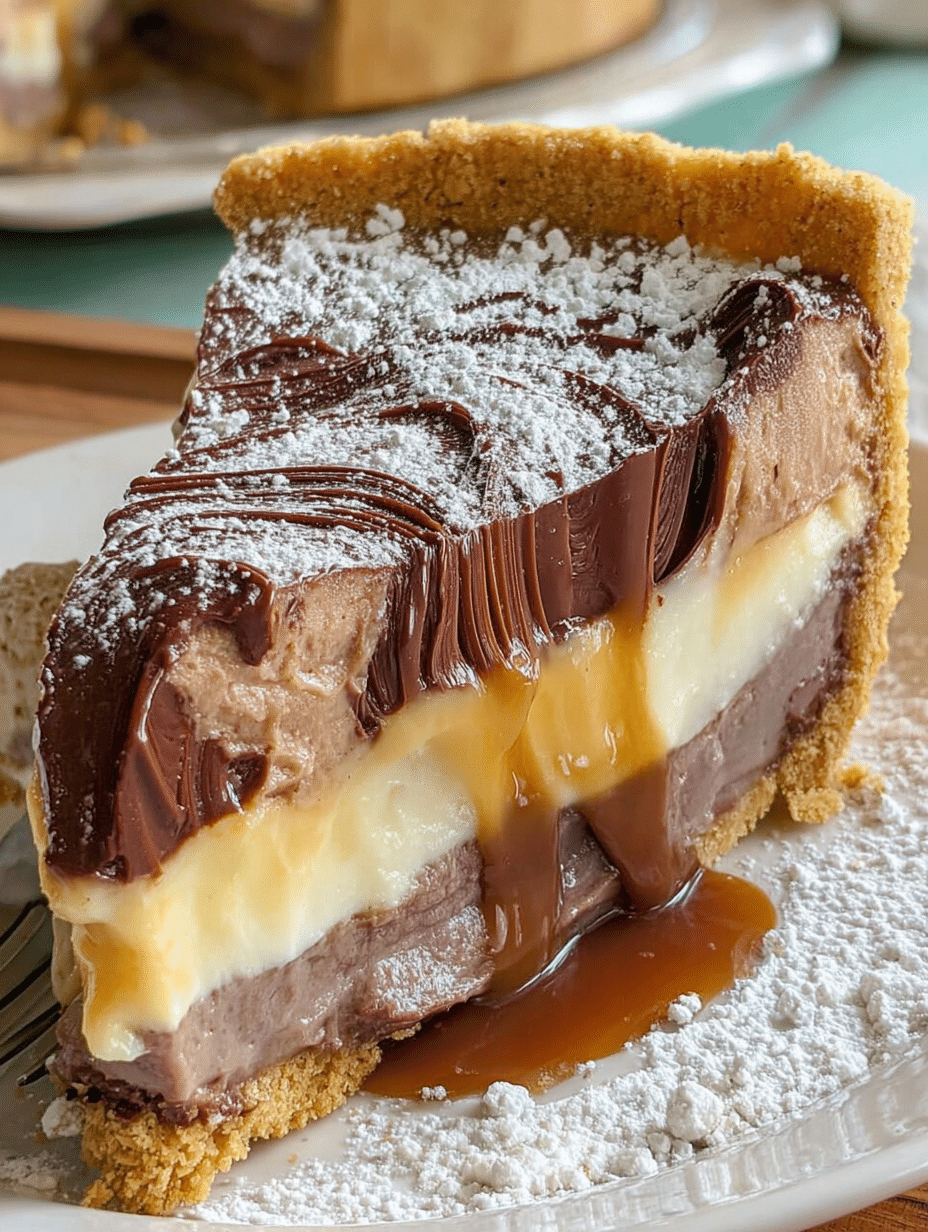 Chocolate Vanilla Cream Pie