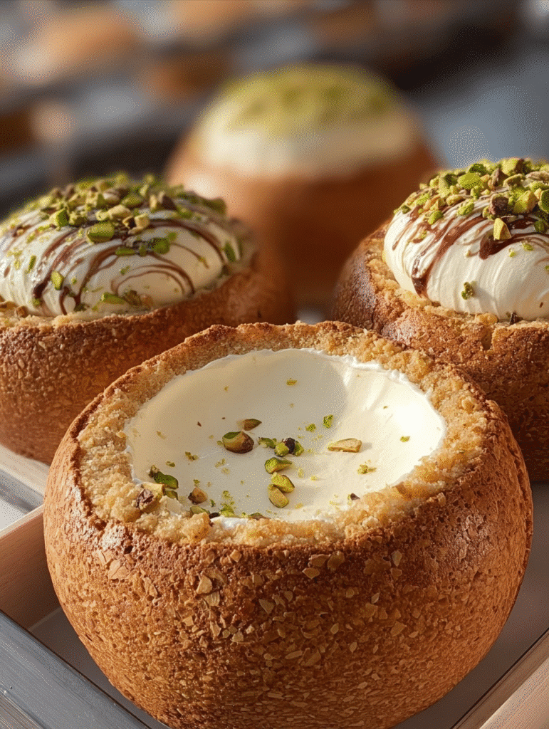 Cream-Filled Cookie Domes