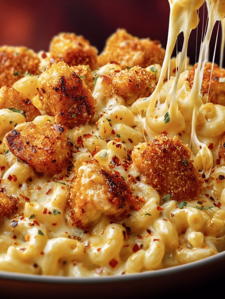 Creamy Honey Pepper Chicken Mac & Cheese