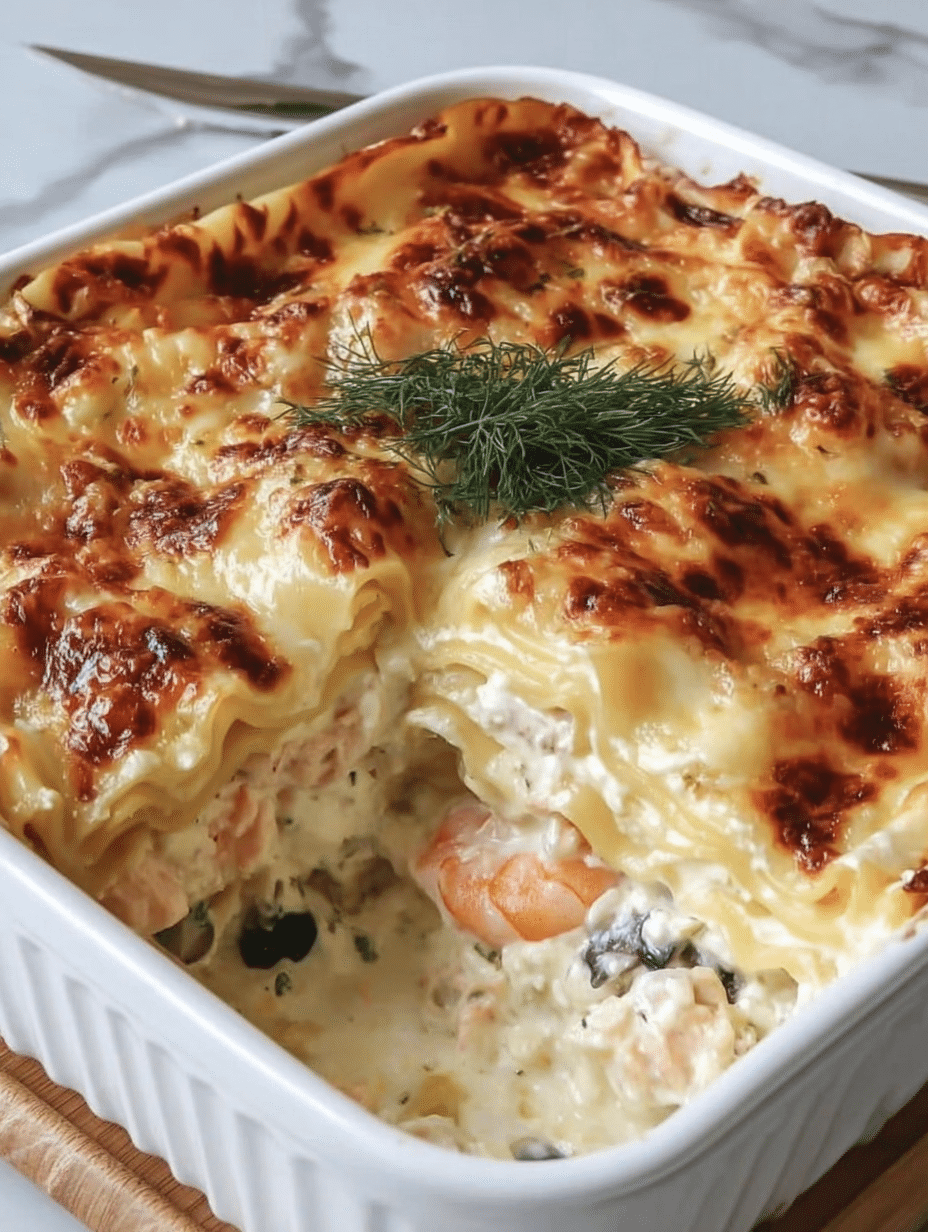 Creamy Seafood Lasagna