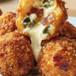 Crispy Bacon Jalapeño Popper Cheese Balls are a must-try! 6 Crispy Bacon Jalapeño Popper Cheese Balls