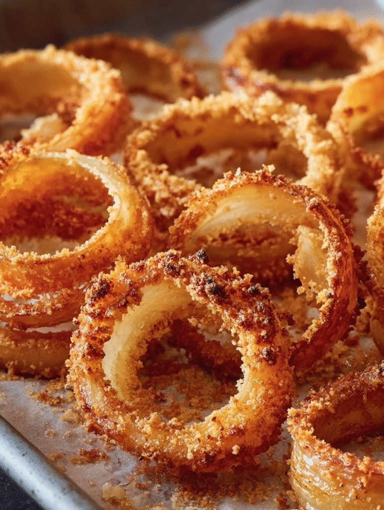 Crispy Baked Onion Ring Chips