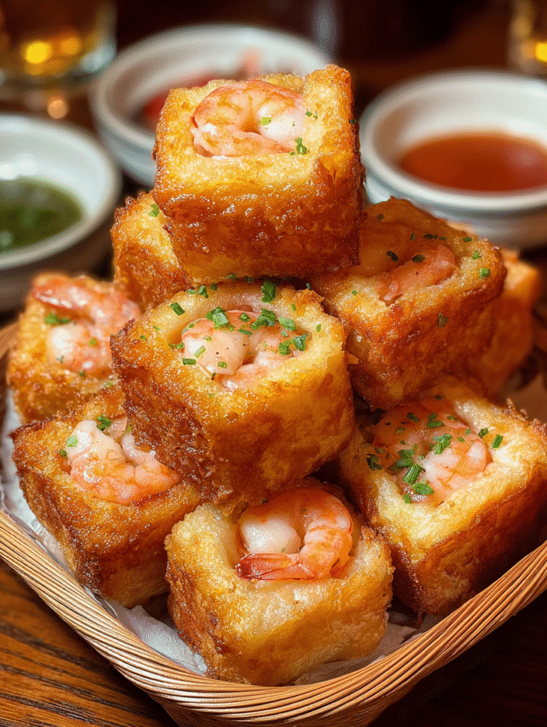 Crispy Shrimp Toast Bites