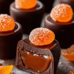 Dark Chocolate Orange Caramel Bites: Experience Bliss Today! 6 Dark Chocolate Orange Caramel Bites