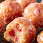 Glazed Cherry Donut Holes: A Sweet Recipe Delight! 6 Glazed Cherry Donut Holes
