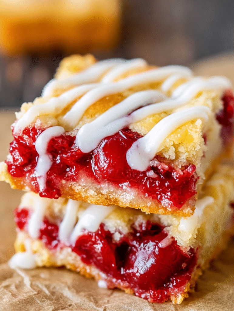 Glazed Cherry Pie Bars