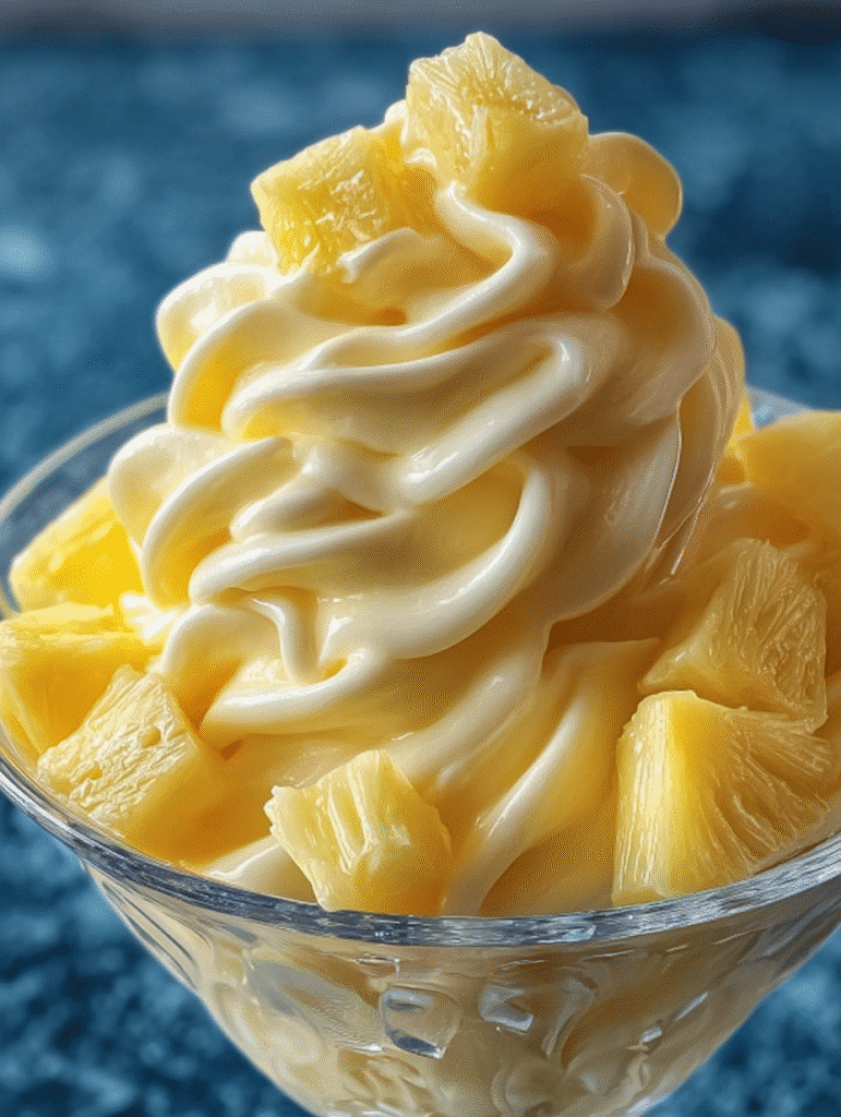 Golden Pineapple Whip Ice Cream