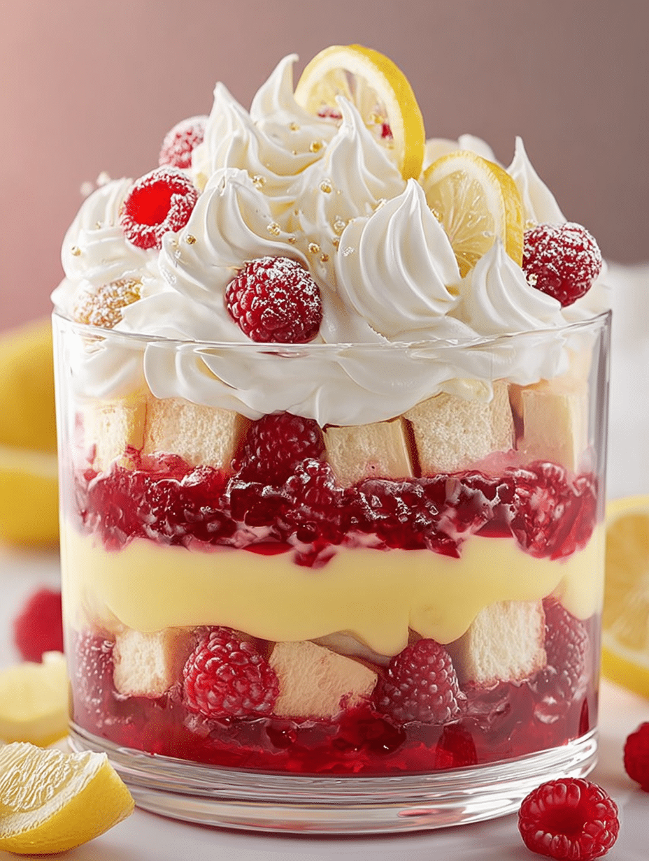 Lemon Raspberry Trifle