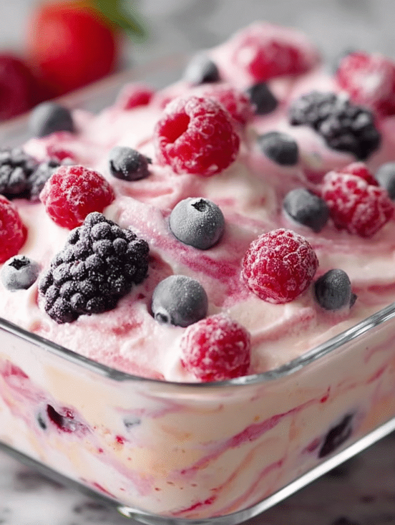 Nana’s Berry Bliss Frozen Fruit Salad